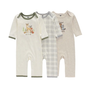 Ensemble de pyjama en coton à manches longues pour bébé fille et garçon, barboteuse de bonne qualité, lot de 3 pièces - Product Image 3