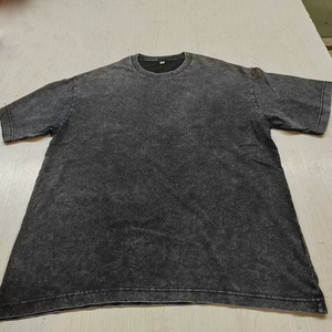 T-shirt vintage délavé en coton peigné 240g tie-dye respirant et antibactérien à manches courtes pour homme – Collection été décontractée - Product Image 4