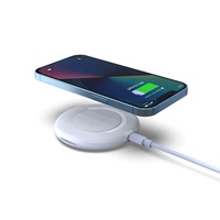 Chargeur sans fil rapide multifonctionnel portable 15W avec étui de rangement et câble de données C-C 60W emplacements pour cartes SIM pour voyage