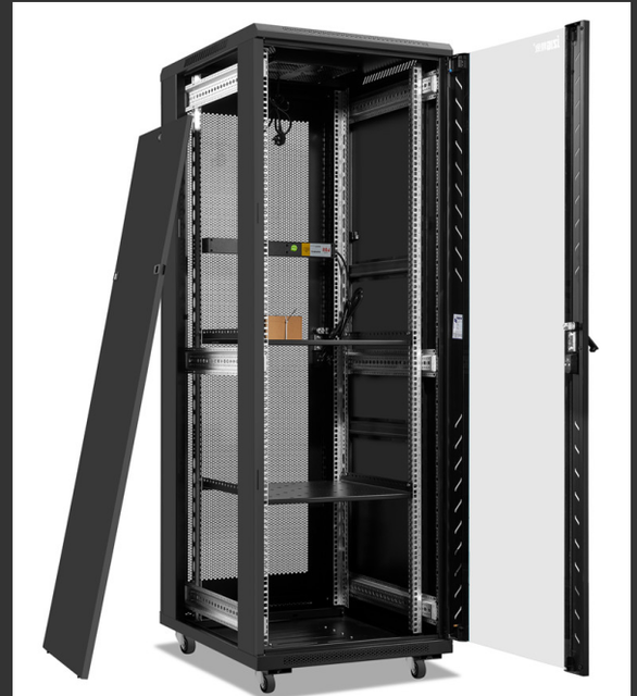 19-inch, 37U Floor-standing Smart Network Cabinet Server Rack for Data Centers, with Electrostatic Powder Coating