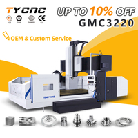 Centro de Mecanizado CNC de Tipo Pórtico GMC3220 de Fábrica China, BT50, 3 Ejes, Control GSK, Fresadora CNC de Alta Resistencia