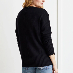 Wholesale Women's 100% Cotton Knitted <b>Pullover</b> <b>Sweaters</b> Anti-Wrinkle Quick Dry Breathable Anti-Pilling Casual Long Sleeve Winter - Product Image 2