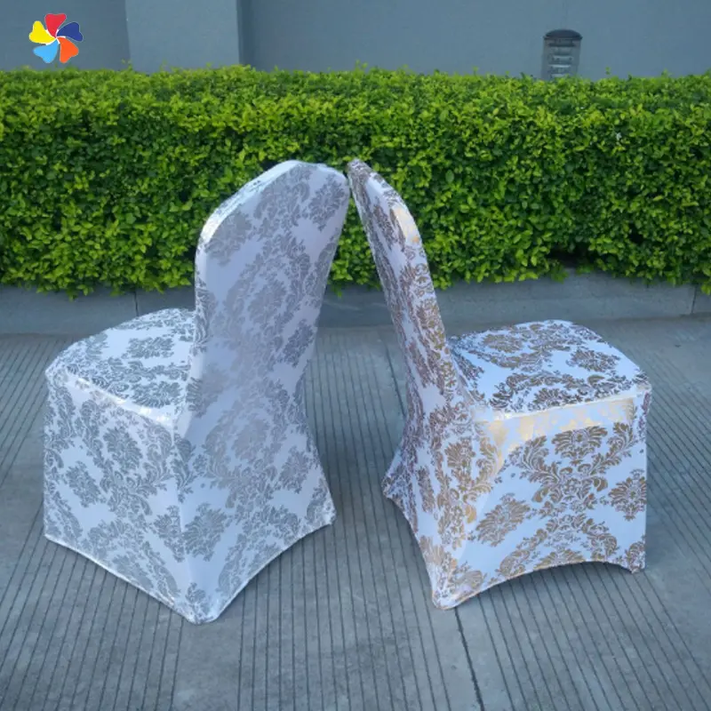 Capas para cadeiras de spandex com estampa de flores, capas decorativas laváveis para eventos de casamento