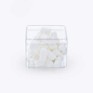 Wholesale transparent wedding party gift storage sweet cube display plastic container Acrylic candy box with lid