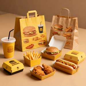 Bolsa de Papel Kraft Personalizada con Logotipo, Reciclada, para Regalos, Comida para Llevar, Compras, con Asa - Product Image 3