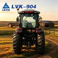 Tracteur à roues compact à essence de 90-140 CV avec cabine pour la ferme et le jardin, fabriqué en Chine