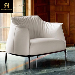 Sofá perezoso de ocio individual de lujo ligero italiano, sillón personalizado de alta calidad para restaurante, sala de estar, salón <span class=keywords><strong>y</strong></span> recepción - Product Image 4