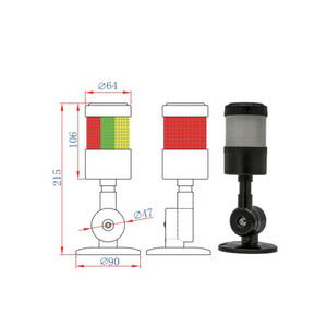 DC 24V Công Nghiệp Tháp Báo Động Nhấp Nháy Buzzer CNC Máy Cảnh Báo Ánh Sáng Một Lớp Tín Hiệu Tháp Đèn - Product Image 1