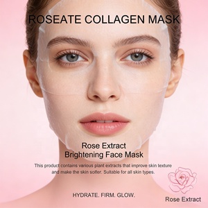 Mascarilla Facial de Ácido Hialurónico, Vitamina C y Colágeno de Marca Privada, Mascarilla Coreana para Dormir con Extracto de Rosa, Iluminadora - Product Image 5