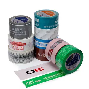 Сверхпрочная доставка на заказ напечатанные прозрачные клейкие упаковочные ленты оптом