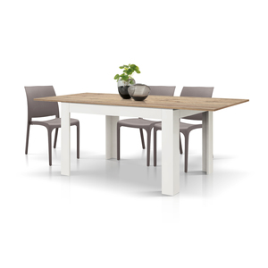 Adriana <b>Extendable</b> <b>Dining</b> <b>Table</b> 120x80 Cm Oak Melamine Finished Internal Use - Product Image 2