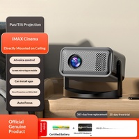 Nouveau Mini Vidéoprojecteur 2025 à Courte Focale, Résolution 1080P, Android 11, Portable, Internet Intégré, pour Usage Home Cinéma