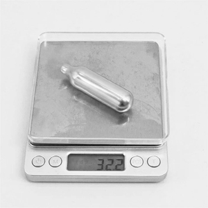 Bouteilles de gaz industrielles en acier/acier au carbone certifiées CE UE Alizee, chargeurs de crème fouettée 8g 56 bars 18mm pour outils de pâtisserie - Product Image 3