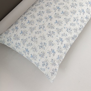 Taie d'oreiller rectangulaire en fibre d'argent, coton biologique de haute qualité, soie brodée, tricotée vintage, pour un sommeil sain, usage domestique - Product Image 5