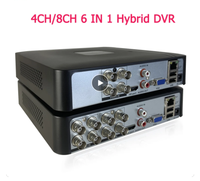 Enregistreur vidéo 8CH 4CH Mini DVR XVR AHD Analogique 6in1 Hybride 5MP 1080P pour Kits de vidéosurveillance Caméra IP NVR Système de surveillance de la sécurité