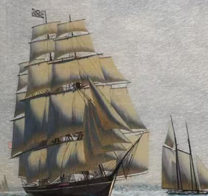 Cuadro Decorativo de Pared con Bordado de Velero en Seda Pura Hecha a Mano para Decoración <span class=keywords><strong>del</strong></span> Hogar - <span class=keywords><strong>Boutique</strong></span> Silkvivre - Product Image 5