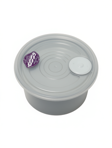 Lonchera de plástico redonda de una sola capa, hermética, libre de BPA, con tapa para almacenamiento de alimentos. - Product Image 1