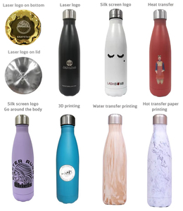 Bouteille d'eau isotherme promotionnelle personnalisée en acier inoxydable 304, forme cola, anti-fuite, à double paroi, en acier inoxydable - Product Image 5