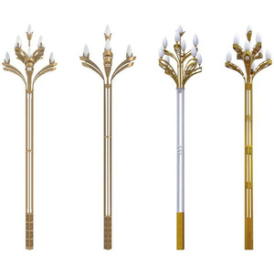 Lampes solaires de jardin, lampadaires de paysage, éclairage extérieur de jardin, protection IP65, contrôle par capteur de lumière LED, 10 ans de garantie - Product Image 2