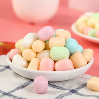 Suikergoed groothandel OEM/ODM op maat gemaakte private label katoensuiker kleurrijke cilindrische hartvormige zoete knapperige marshmallow