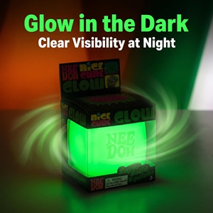 NeeDoh Squishy Nice <strong>Cube</strong> <strong>Glow</strong> in the Dark Squishy Toy, Slow Rebound Sensory Stress Relief <strong>Cube</strong> for Kids Adults Wholesale - Product Image 3