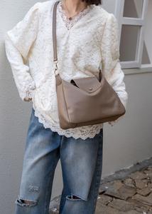 กระเป๋าสะพายไหล่หนังวัวแท้สำหรับผู้หญิง กระเป๋าถือแฟชั่นดีไซน์หรูหราสำหรับสุภาพสตรี กระเป๋าหนังวัวอเนกประสงค์สำหรับผู้หญิง - Product Image 4