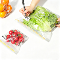 Sacs à collation en plastique refermables jetables de qualité supérieure avec fermeture à glissière