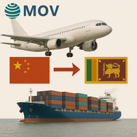 Expédition de la Chine au Sri Lanka par voie maritime DDP, porte à porte, 30-45 jours, prêt pour l'e-commerce et l'entreposage, prêt pour FBA, LCL+Express