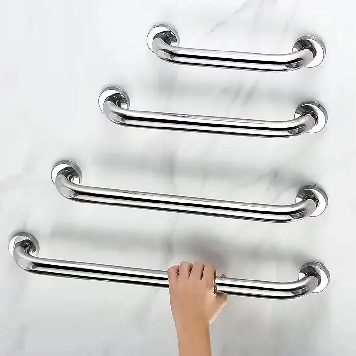 Özel kapmak ray paslanmaz çelik tut barlar destek up banyo güvenlik barlar korkulukları engelli yaşlı için tırtıllı bar