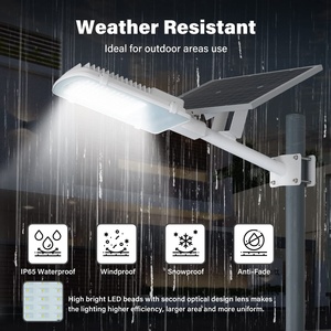 เสาไฟถนนพลังงานแสงอาทิตย์ 60W 100W 200W IP65 กันน้ำ ความสว่างสูง สำหรับพื้นที่กลางแจ้งและไฟถนนพลังงานแสงอาทิตย์ - Product Image 6