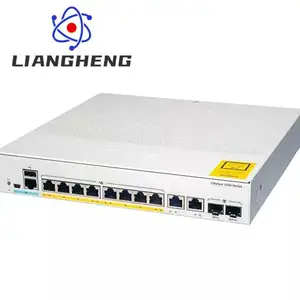 C1000-8T-E-2G-L 1000 коммутатора 8x10/100/1000 портов Ethernet 2x1G SFP RJ-45 комбо восходящих каналов