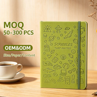 Carnet d'étudiant personnalisé A5 A6 imprimé de dessins animés, 100 feuilles, couverture en cuir PU de haute qualité, journal avec sangle, vente en gros par petites quantités