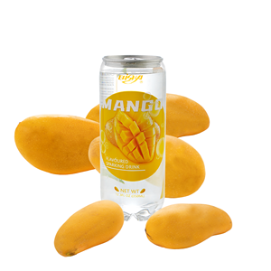 350ml xoài tự nhiên hương vị trái cây lấp lánh nước giải khát đóng gói trong chai và hộp - Product Image 5