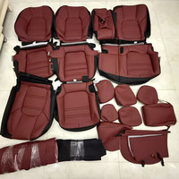 Ensemble complet de housses de siège en cuir de luxe, couleurs, motifs et logos personnalisés pour Cayenne 957 958 9Y0 Panamera 970 971 Macan 911