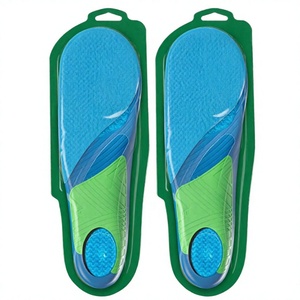 Blue Gel <b>Arch</b> Support <b>Insoles</b> Sports Comfort Shoe Inserts Shock Absorbing Pair for Men US Size 8-14 - Product Image 3