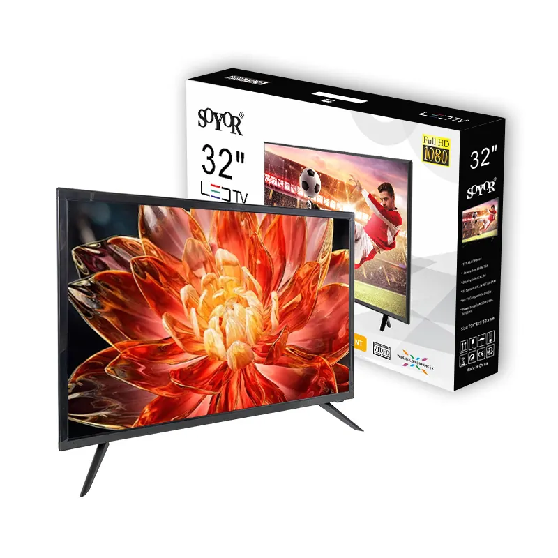 Televisies Fabriek Verkopen Voor 22 24 28 32 43 Inch Smart Tv 12V Dc Breedbeeld Hdtv & Monitor Draagbare Led Tv