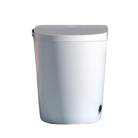 8815B Dayao WC intelligent monobloc à chasse automatique, allongé, avec capteur tactile au pied, siège chauffant, télécommande, pour usage domestique, en céramique