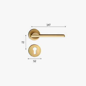 Manija de Puerta con Cerradura de Lujo e Iluminación para Cocina, Dormitorio, Almacén y Sala de Estar para Villas - Product Image 6