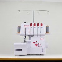 Machine à coudre multifonctionnelle domestique MYSEW M343D 1200 Sti/min, surjeteuse électrique à quatre fils, robuste, avec accessoires