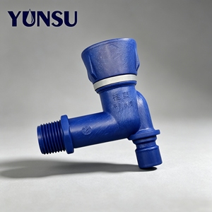Válvula de Agua Cuadrada Pequeña Azul Guisu, Duradera y Ecológica, con Núcleo de Cerámica, Conexión de Tubería, Válvula de Control de Agua de Plástico - Product Image 1