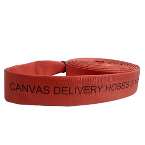 خرطوم تصريف مرن ومتين وقابل لإعادة التدوير من البي في سي عالي الكثافة من إنتربرايزز، أحمر اللون، مقاس 1-1/2 بوصة × 25 قدم، 150 رطل لكل بوصة مربعة، وصلات ذكر وأنثى للماء - Product Image 4