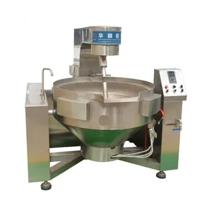 Huagang Machines Automatische Koken Mantel Ketel Industriële Kookpotten Met Mixer Curry Pasta Planetaire