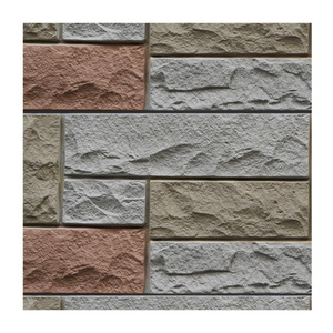 Grande parete di pietra 3D decorazione esterna leggera impermeabile in pietra artificiale di quarzo per esterno controsoffitto decorazione lastra di forma - Product Image 4