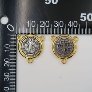 Colgante <span class=keywords><strong>de</strong></span> rosa, accesorios <span class=keywords><strong>de</strong></span> medallón, accesorios triangulares <span class=keywords><strong>de</strong></span> madera <span class=keywords><strong>de</strong></span> Jesús, abalorio católico, Rosario <span class=keywords><strong>de</strong></span> oración religiosa, conector Manual DIY - Product Image 3