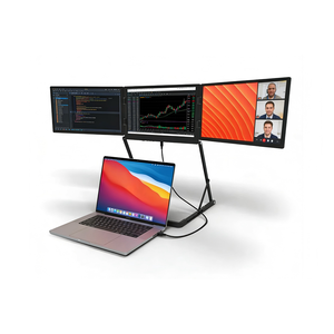 Écran d'<span class=keywords><strong>ordinateur</strong></span> portable à affichage séparé en gros, écran d'extension d'<span class=keywords><strong>ordinateur</strong></span> portable de 15,6 pouces, triple écran 1920*1080 IPS FHD LCD, moniteur portable triple type C - Product Image 1