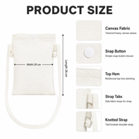 Sac bandoulière en toile pour femme, best-seller, sac à bandoulière en toile imperméable pour homme, mini sac promotionnel pour téléphone portable pour les voyages en plein air