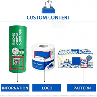 Papier toilette géant doux de qualité supérieure personnalisé, en pâte de bois de première qualité, provenant de fournisseurs chinois