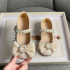 Zapatos de Vestir para Niñas, Primavera y Otoño, Nuevos Zapatos de Cuero Rojo Coreanos con Suela Suave para Niñas, Zapatos de Princesa - Product Image 2