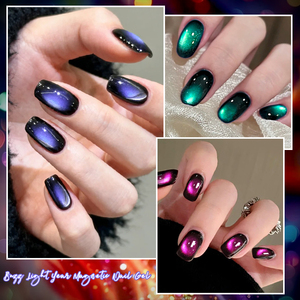 <span class=keywords><strong>Vernis</strong></span> à ongles semi-permanent MEET ACROSS 7ml, gel pour nail art, noir brillant, perles de verre, gel magnétique - Product Image 4