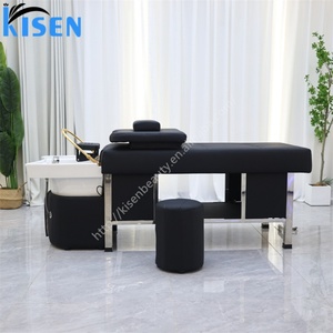KISEN Équipement professionnel de salon de coiffure : Lit de spa capillaire avec circulation d'eau pour traitement et thérapie, table de massage thaïlandaise, lit de shampoing et spa capillaire - Product Image 3